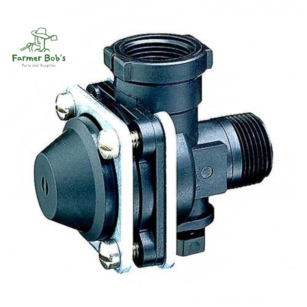 Nylon Diaphragm Check Valve 1/2" NPT w/ 15 GPM & 7 PSI 123281/2NYB